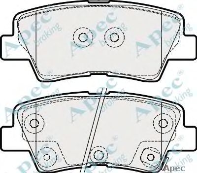 APEC BRAKING pad1870 -  Комплект тормозных колодок, дисковый тормоз